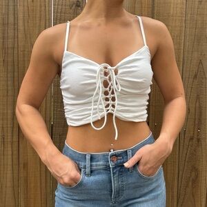 Boutique white tank top